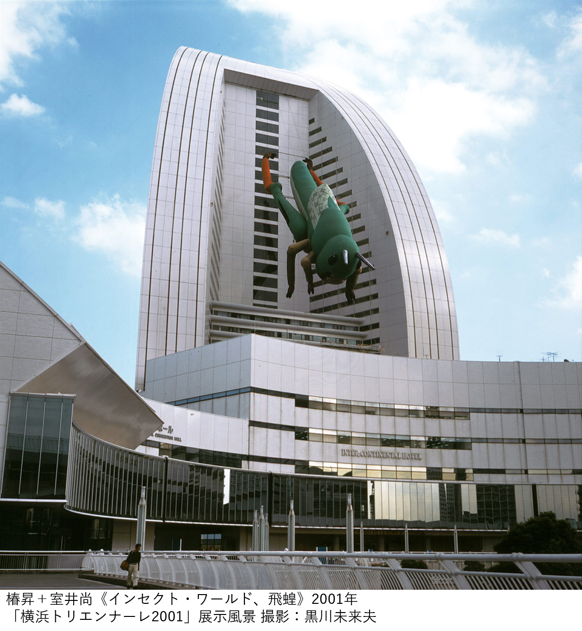 椿昇＋室井尚 《インセクト・ワールド、飛蝗》2001年 「横浜トリエンナーレ2001」展示風景 撮影：黒川未来夫