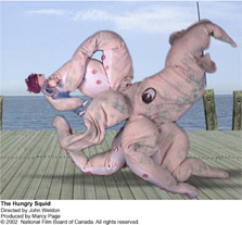 お腹を空かせた大イカ/THE HUNGRY SQUID